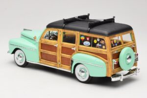 Ford Woody Panel Wagon ミントグリーン Road Signature 1:18 20028 メタル - 画像 7/8