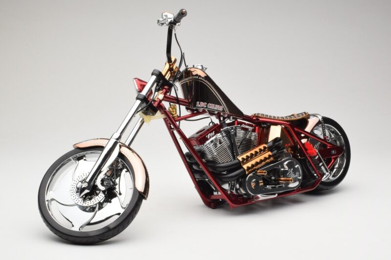 Harley-Davidson West Coast Choppers Diablo Soft Tail ゴールドレッド Minichamps 1:5 JJ04-05-03 メタル