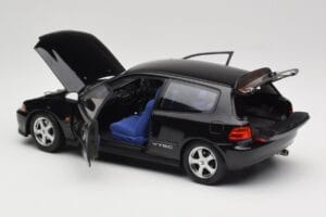 Honda Civic SiR II EG6 VTEC ブラック LCD 1:18 LCD18018-BL メタル - 画像 5/9