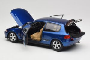 Honda Civic SiR II EG6 VTEC ブルー LCD 1:18 LCD18018-BU メタル - 画像 5/9