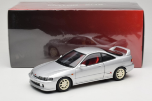 Honda Integra Type R DC2 Pre-Facelift Vogue Silver Metallic MotorHelix 1:18 M85202 メタル - 画像 8/8