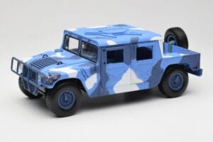 Hummer H1 Humvee ブルー & ホワイト Motormax 1:18 73157 メタル