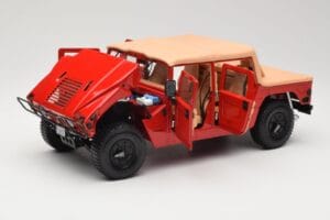 Hummer H1 Soft Top レッド Exoto 1:18 01805 メタル - 画像 2/8