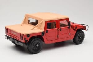 Hummer H1 Soft Top レッド Exoto 1:18 01805 メタル - 画像 3/8