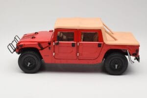 Hummer H1 Soft Top レッド Exoto 1:18 01805 メタル - 画像 4/8