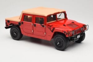 Hummer H1 Soft Top レッド Exoto 1:18 01805 メタル - 画像 6/8