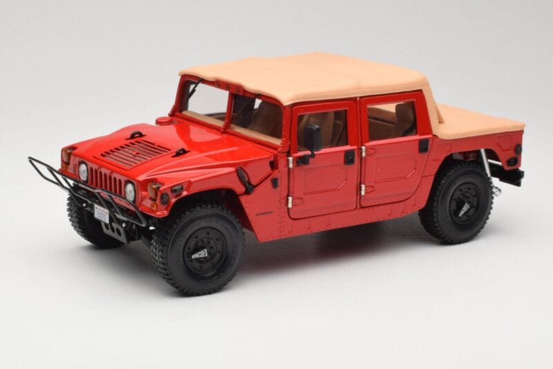 Hummer H1 Soft Top レッド Exoto 1:18 01805 メタル
