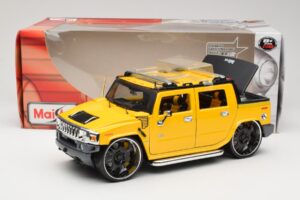 Hummer H2 SUT Concept イエロー Maisto 1:18 31067 メタル - 画像 8/8