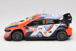 Hyundai i20 N Rally1 #11 T. Neuville / M. Wydaeghe Rally Japan WRC World Champion 2024 IXO 1:18 18RMC228 メタル - 画像 3/6
