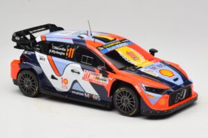 Hyundai i20 N Rally1 #11 T. Neuville / M. Wydaeghe Rally Japan WRC World Champion 2024 IXO 1:18 18RMC228 メタル - 画像 4/6