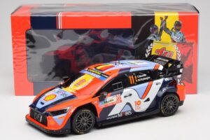 Hyundai i20 N Rally1 #11 T. Neuville / M. Wydaeghe Rally Japan WRC World Champion 2024 IXO 1:18 18RMC228 メタル - 画像 6/6
