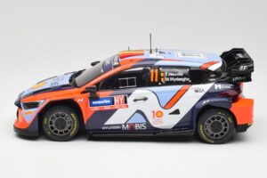 Hyundai i20 N Rally1 #11 T. Neuville / M. Wydaeghe Rally Sweden 2024 IXO 1:18 18RMC201 メタル - 画像 3/6