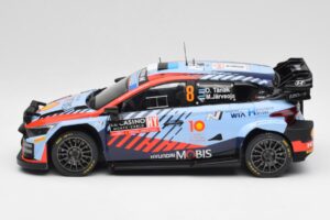 Hyundai i20 N Rally1 WRC #8 O. Tänak / M. Järveoja Rally Monte Carlo Night Version 2024 IXO 1:18 18RMC195 メタル - 画像 3/6