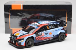 Hyundai i20 N Rally1 WRC #8 O. Tänak / M. Järveoja Rally Monte Carlo Night Version 2024 IXO 1:18 18RMC195 メタル - 画像 6/6