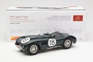 Jaguar C-Type #18 T. Rolt / D. Hamilton 24 Hours of Le Mans Winner 1953 CMC 1:18 M-195 メタル - 画像 6/6