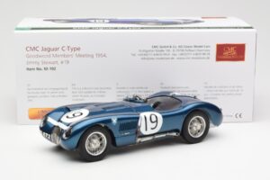 Jaguar C-Type #19 J. Stewart Ecurie Ecosse Goodwood Members Meeting 1954 CMC 1:18 M-192 メタル - 画像 6/6