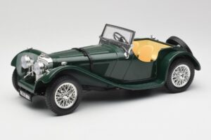 Jaguar SS 100 ロードスター グリーン Bburago 1:18 3006 メタル