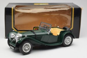 Jaguar SS 100 ロードスター グリーン Bburago 1:18 3006 メタル - 画像 8/8