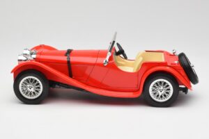 Jaguar SS 100 レッド Bburago 1:18 3006-M1 メタル - 画像 4/8