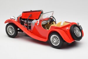 Jaguar SS 100 レッド Bburago 1:18 3006-M1 メタル - 画像 5/8