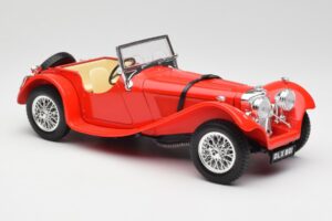 Jaguar SS 100 レッド Bburago 1:18 3006-M1 メタル - 画像 6/8