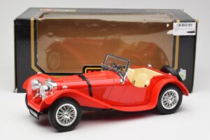 Jaguar SS 100 レッド Bburago 1:18 3006-M1 メタル - 画像 8/8