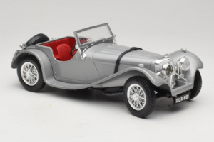 Jaguar SS100 シルバー Bburago 1:18 3006-M2 メタル - 画像 4/6