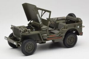 Jeep Willys ミリタリーグリーン Gate 1:18 1061 メタル - 画像 2/8