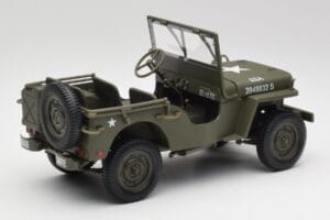 Jeep Willys ミリタリーグリーン Gate 1:18 1061 メタル - 画像 3/8