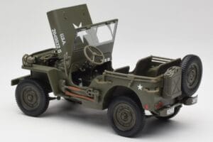 Jeep Willys ミリタリーグリーン Gate 1:18 1061 メタル - 画像 5/8