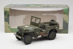Jeep Willys ミリタリーグリーン Gate 1:18 1061 メタル - 画像 8/8