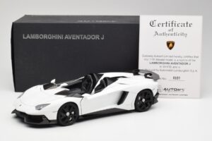 Lamborghini Aventador J ホワイト AUTOart 1:18 74674 メタル - 画像 8/8