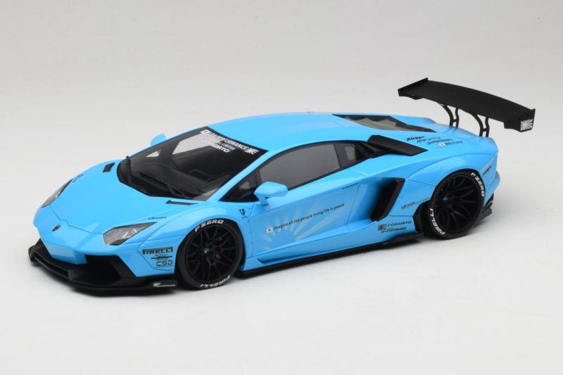 Lamborghini Aventador Liberty Walk ブルー GT Spirit 1:18 GT073 レジン
