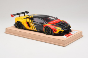 Lamborghini Aventador Liberty Walk Infinite ブラック イエロー Timothy & Pierre 1:18 REMC035 メタル - 画像 4/7