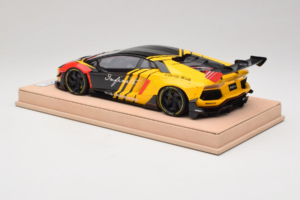 Lamborghini Aventador Liberty Walk Infinite ブラック イエロー Timothy & Pierre 1:18 REMC035 メタル - 画像 5/7