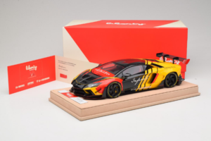 Lamborghini Aventador Liberty Walk Infinite ブラック イエロー Timothy & Pierre 1:18 REMC035 メタル - 画像 7/7