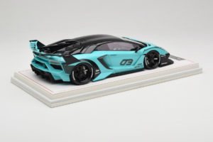 Lamborghini Aventador Liberty Walk LB-Silhouette WORKS GT Evo ミントグリーン IVY 1:18 REMC001 レジン - 画像 3/7