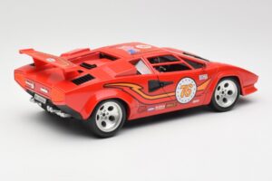 Lamborghini Countach レッド Bburago 1:18 3047 メタル - 画像 3/8