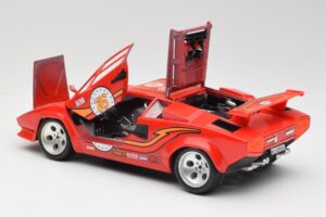 Lamborghini Countach レッド Bburago 1:18 3047 メタル - 画像 5/8