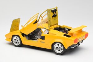 Lamborghini Countach イエロー Bburago 1:18 3037 メタル - 画像 5/8