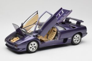 Lamborghini Diablo パープル Maisto 1:18 3028 メタル - 画像 2/8