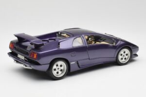 Lamborghini Diablo パープル Maisto 1:18 3028 メタル - 画像 3/8