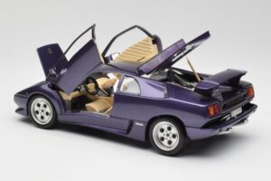Lamborghini Diablo パープル Maisto 1:18 3028 メタル - 画像 5/8
