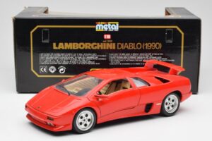 Lamborghini Diablo レッド Bburago 1:18 3028-M1 メタル - 画像 8/8