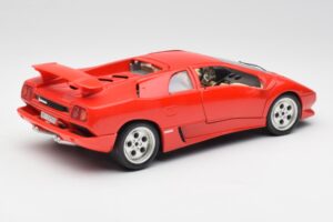 Lamborghini Diablo レッド Bburago 1:18 3028-M1 メタル - 画像 3/8
