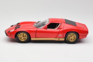 Lamborghini Miura レッド Anson 1:18 30302 メタル - 画像 4/8