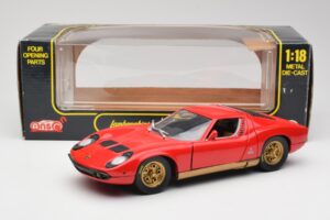 Lamborghini Miura レッド Anson 1:18 30302 メタル - 画像 8/8