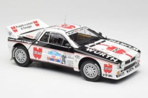 Lancia 037 #1 G. Cunico / E. Bartolich Targa Florio Winner 1983 Kyosho 1:18 08302H メタル - 画像 6/8