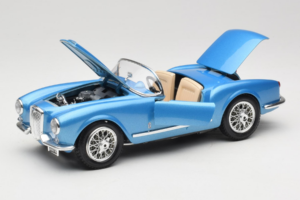 Lancia Aurelia B24 Spider ブルー Bburago 1:18 3010-M1 メタル - 画像 2/8