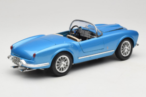 Lancia Aurelia B24 Spider ブルー Bburago 1:18 3010-M1 メタル - 画像 3/8